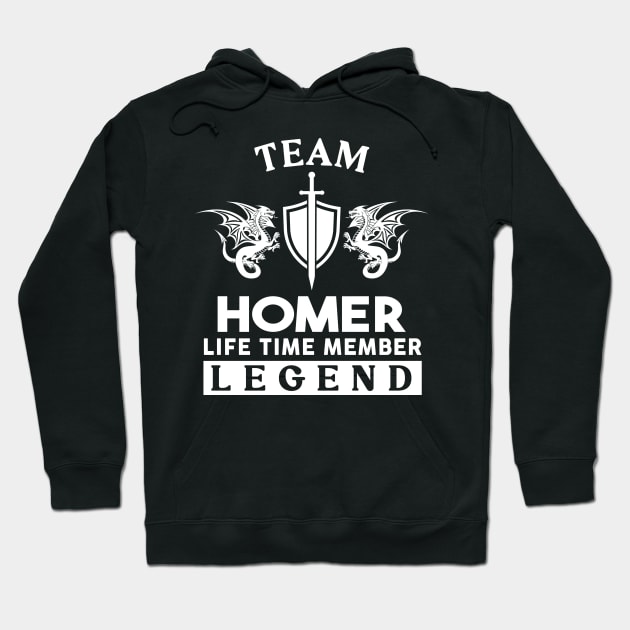 Homer Name T Shirt - Homer Life Time Member Legend Gift Item Tee Hoodie by unendurableslemp118
